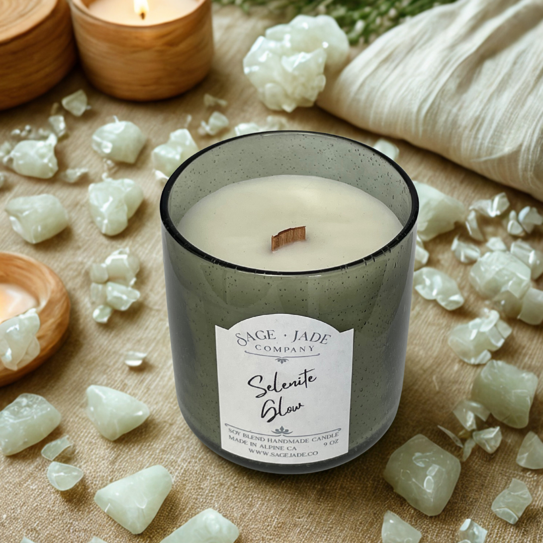 SELENITE GLOW CANDLE