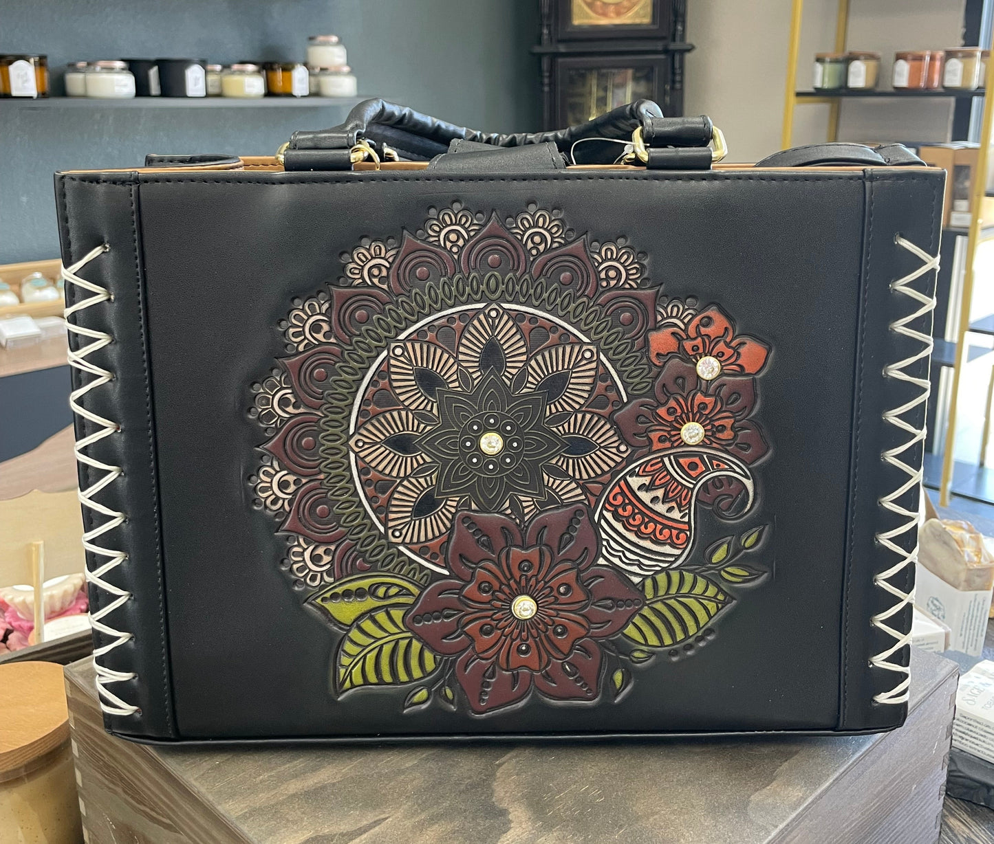 Mandala Artisan Crossbody Bag