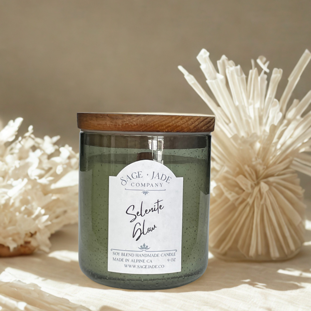 SELENITE GLOW CANDLE